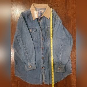 Nwt boys XL denim shirt and corduroy collar. Vintage never worn!